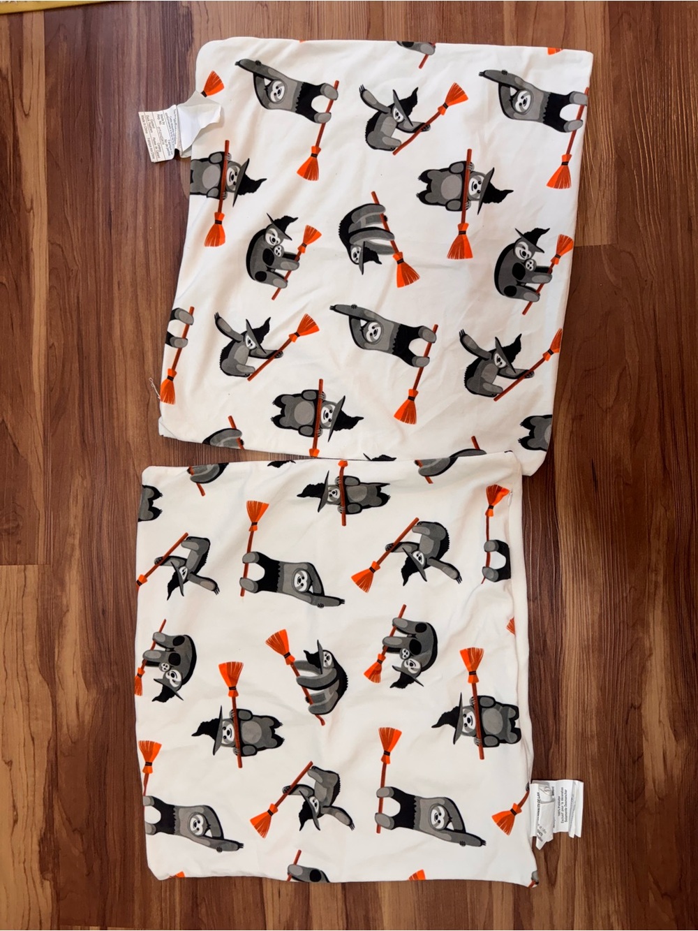 Halloween Witch Sloth Pillow Covers